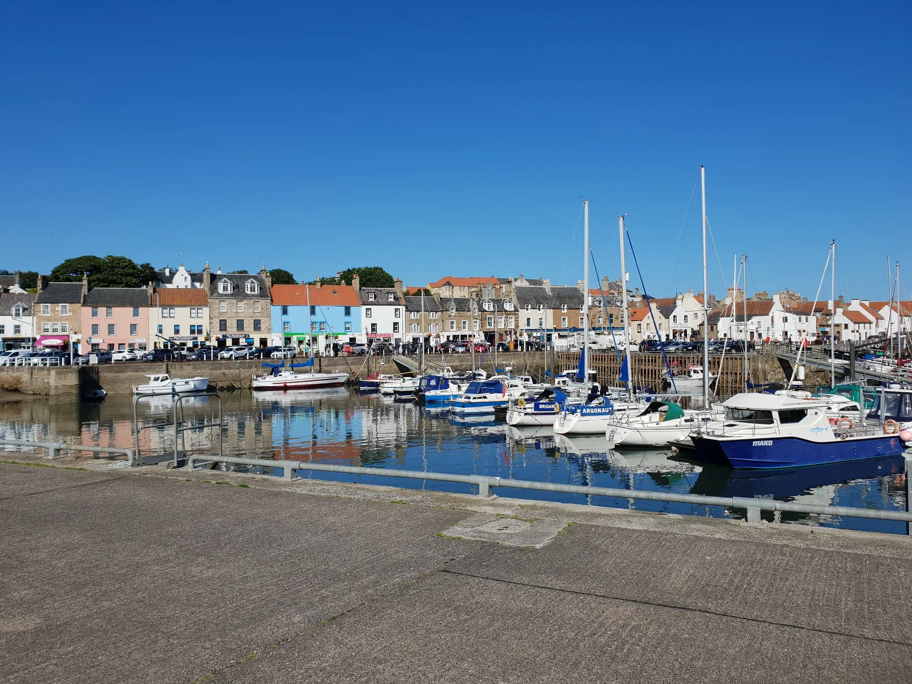 View of Anstruther on the Fife coast.