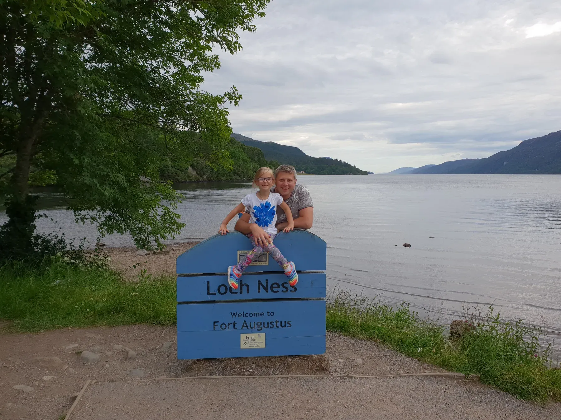 A view across Loch Ness in the Scottish Highlands.